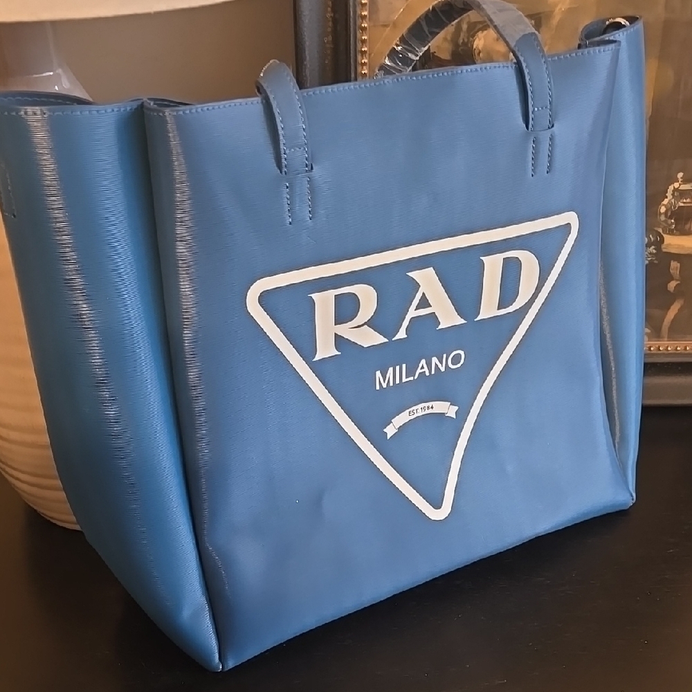 NWT RAD Milano Blue Tote Bag